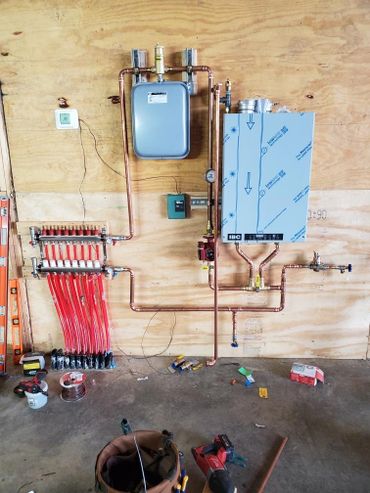 Heating - Setup of boiler and in floor heat