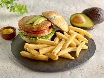 hamburguesa de conejo