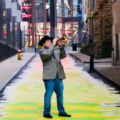 Matt Hill leading his jazz band — a working musician who teaches what he plays