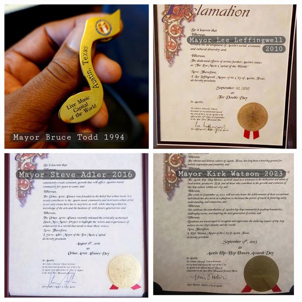 A few proclamations and recognitions.