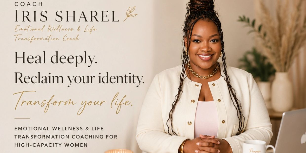 Coach Iris Sharel offers emotional wellness and life transformation coaching for high-capacity women.