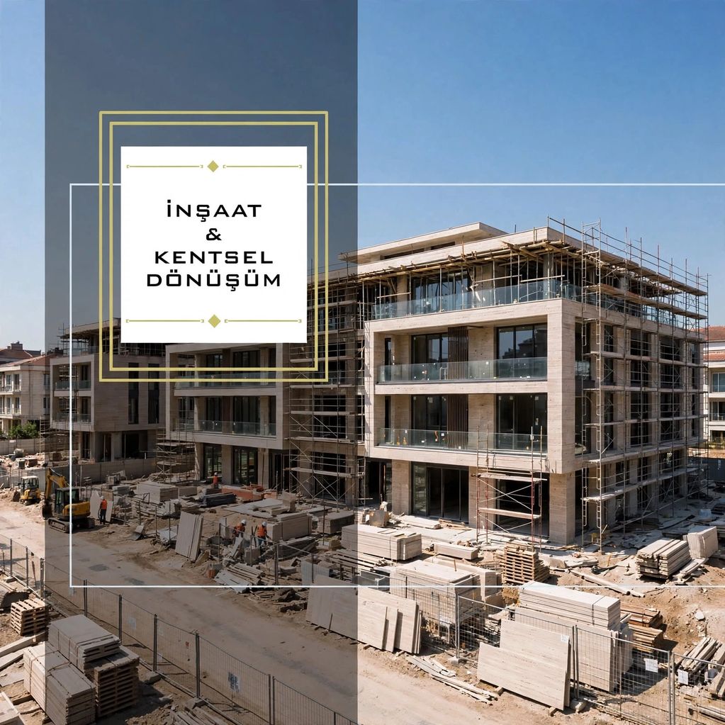 İnşaat ve kentsel dönüşüm inşaat alanı.