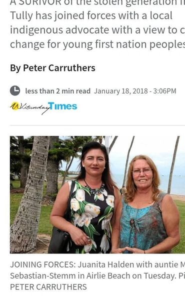 Juanita 'Wanda' Halden Mena Stemm Stolen Generation Whitsundays QLF Birri Gubba Nation