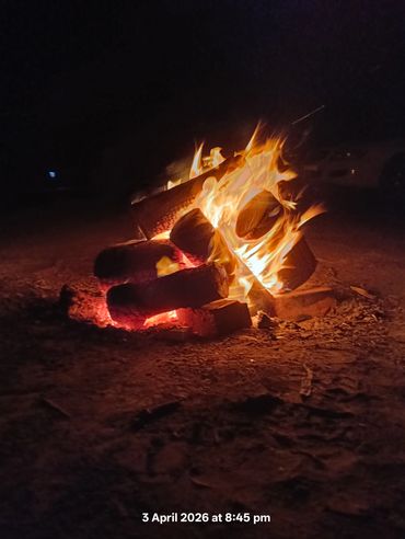 Campfire Barapa Barapa country NSW