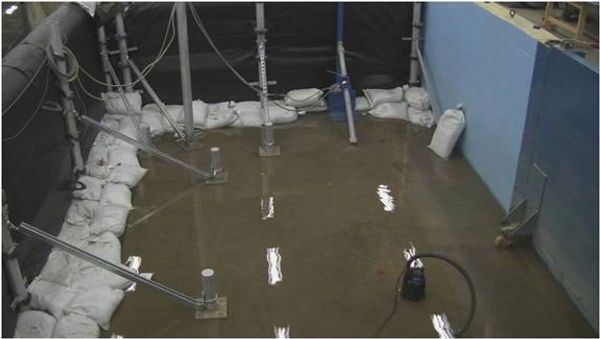 Government flood test trails, Flood Defence Systems Barriers.