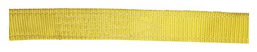Yellow grosgrain ribbon strip.