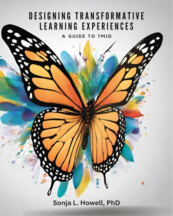 Book cover with a vibrant monarch butterfly and colorful paint splashes.