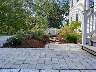 Landscape gardening and hard scaping on Paris Hill, Maine.