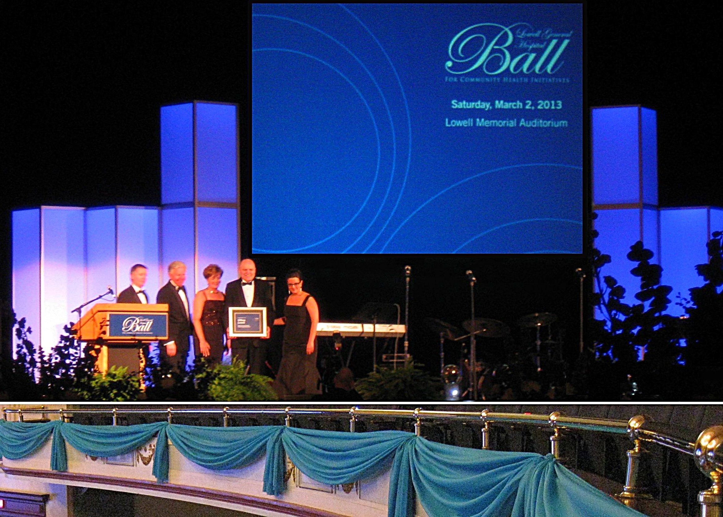 Gala Event with full audio, video, lighting and stage set treatments.