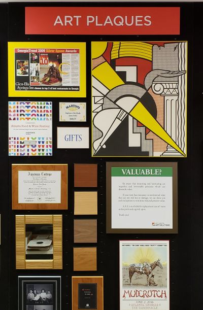 Art Plaques are budget friendly framing solutions.