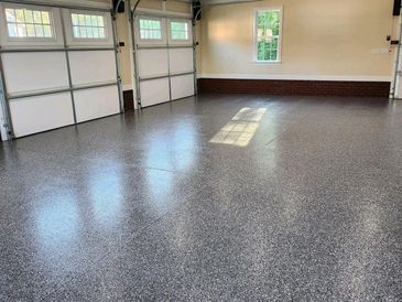 Residential Epoxy Garage Flooring installation in Fayetteville NC