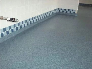 Epoxy Quartz Flooring installation in Fayetteville NC