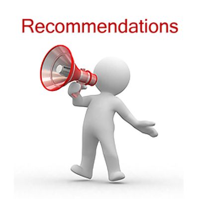 Advertisement with text recommendation