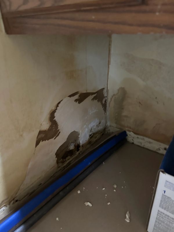 Wallpaper removal drywall patch