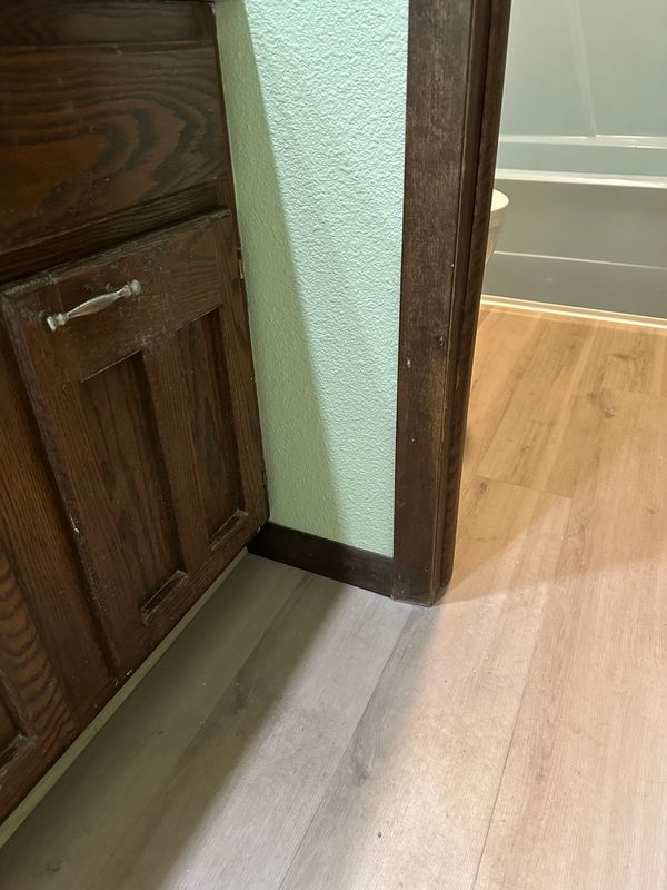 Wallpaper removal drywall patch finished product.