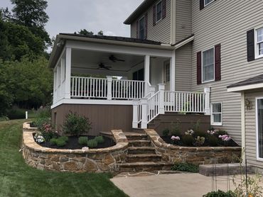 Porch with Hardscape