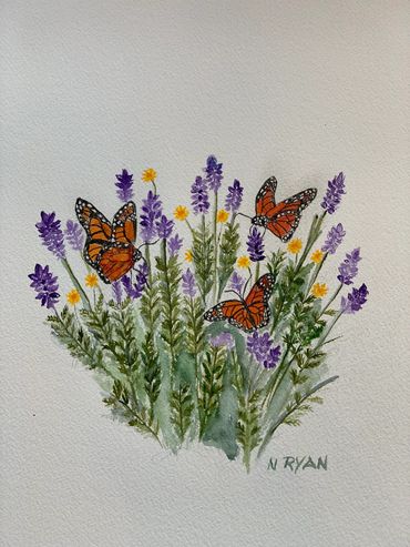 French Lavender and Monarchs