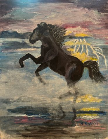 Wild Lightning
Oil on canvas
12 x 14