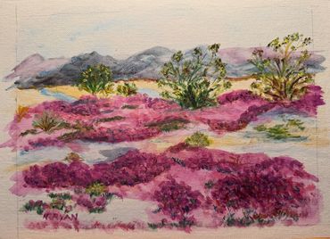 Lush Desert
10 1/2 x 8 1/2
Oil and Acrylic on Canvas