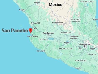 Map San Pancho, Mexico