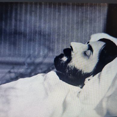 Marcel Proust (1871-1922) on his Death Bed by Man Ray