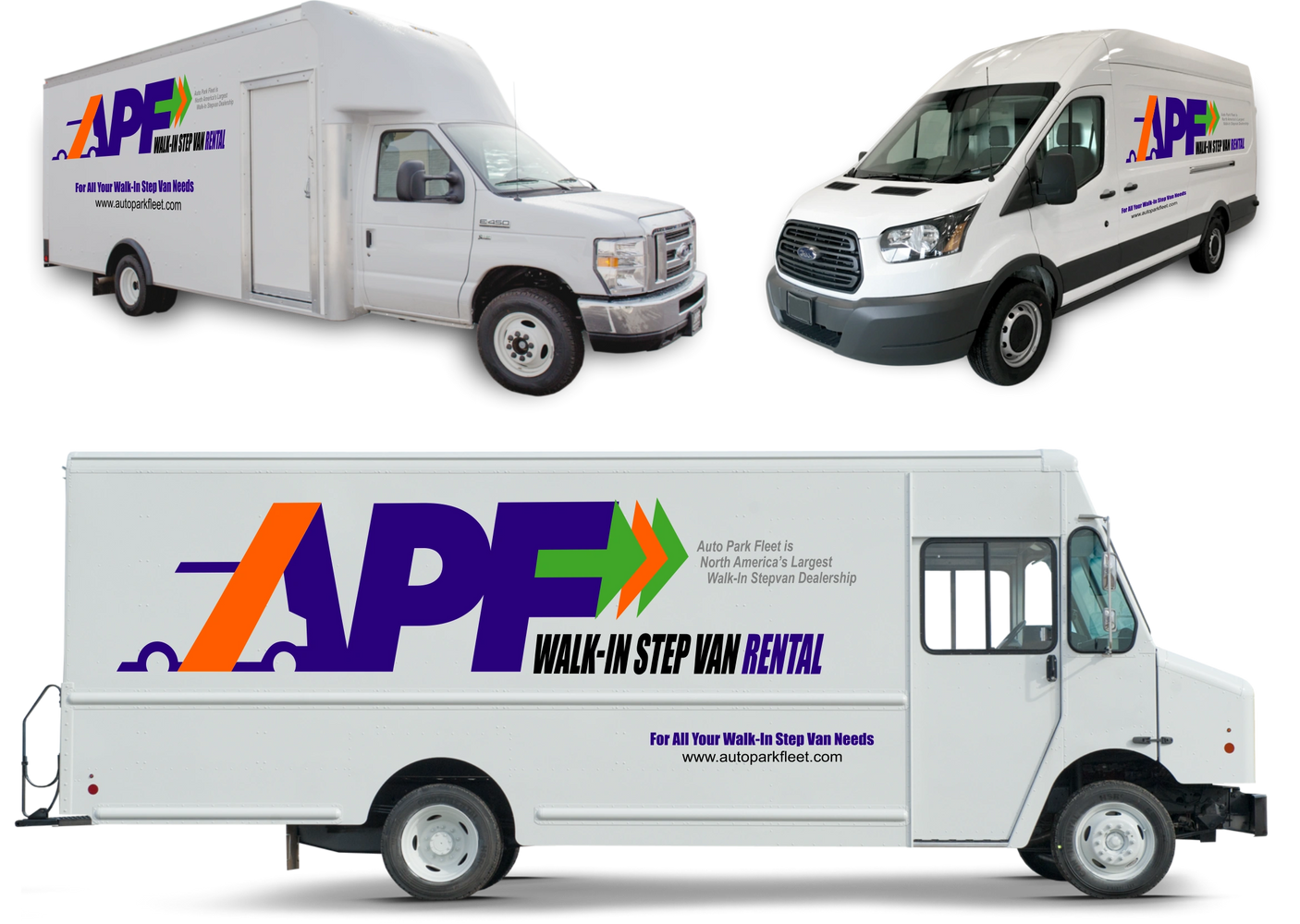 Stepvans, Cut aways, Transit vans, Rental Trucks, Parcel Delivery, FedEx Trucks.