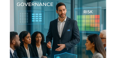 GRC consulting – governance, risk, and compliance frameworks aligned with ISO & regulations.