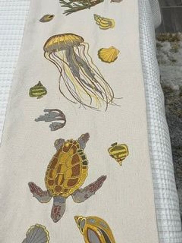 sea life embroidery project