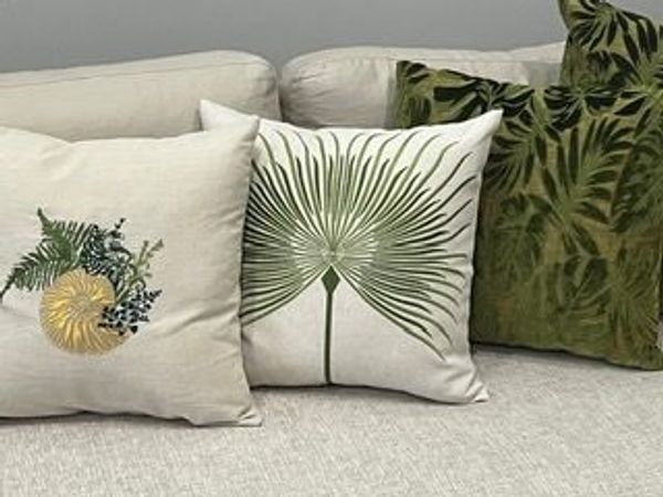 machine embroidery accent pillows