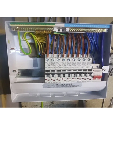 Consumer unit up graded.