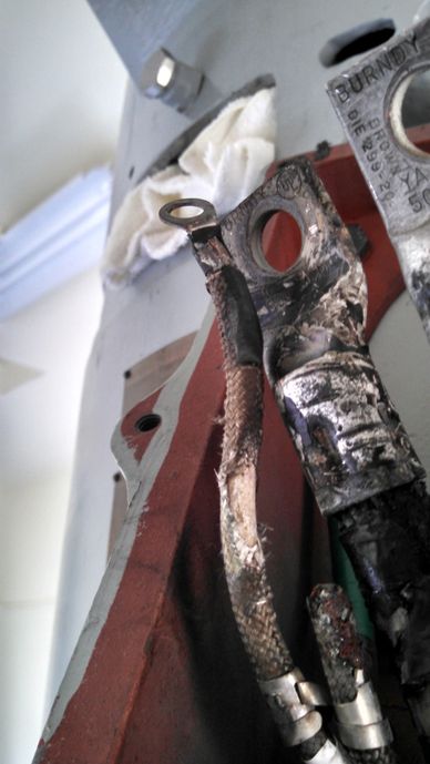 Burnt motor connections