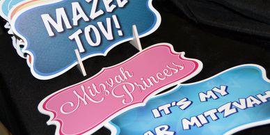 Bar Mitzvah, Bat Mitzvah, Mazel Tov, Photo Booth, Props