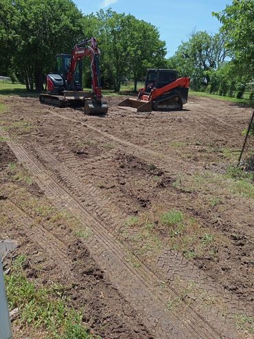Mini excavator and skid steer