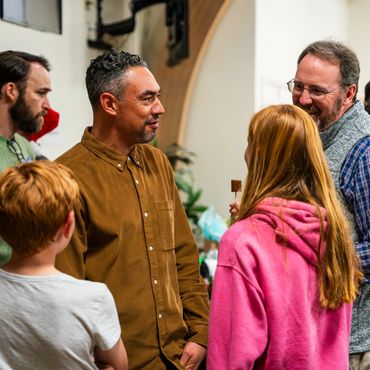 Business leaders and residents gather for an event