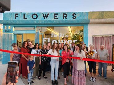Ribbon Cutting for the little flower shop