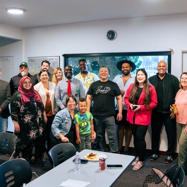 people gathered for an event