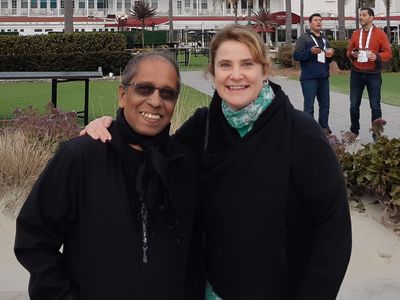 Terrilee with Manju Jois