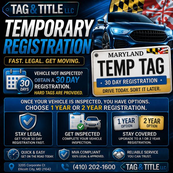 Temporary Registration