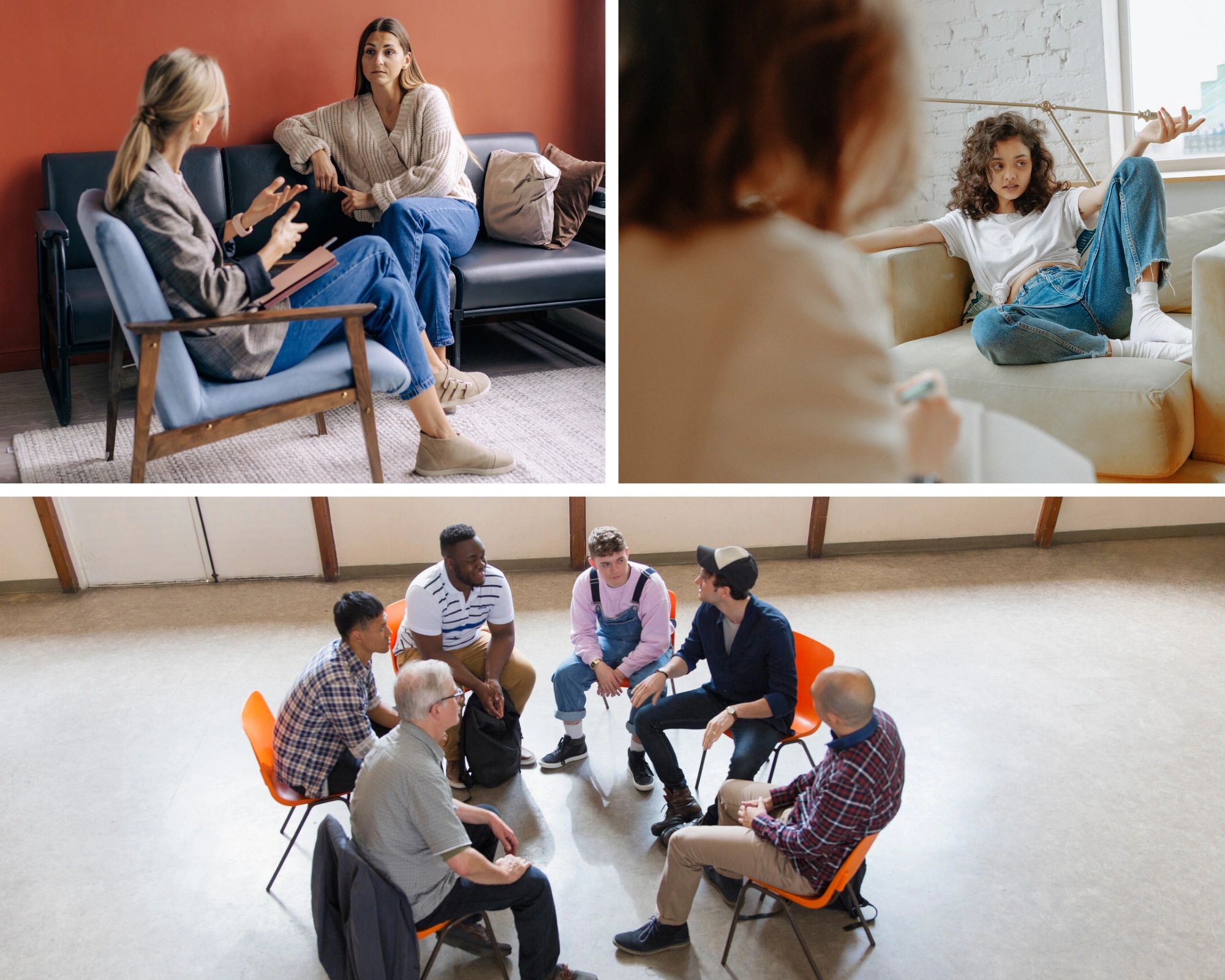Individual therapy for adults, children and adolescents. Group therapy for addiction.