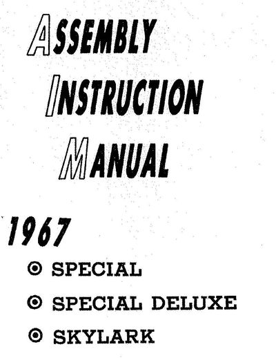The complete Assembly Instruction Manual is now available for free download. 