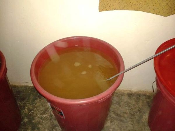 Water from hand-dug well