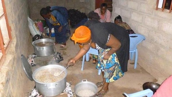 Preparing the daily common meal