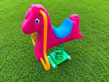 horse spring rider