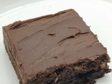 Triple Chocolate Fudge Brownie, made with 3 different types of chocolate chips