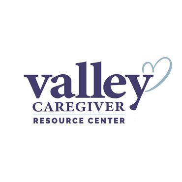 Logo of Valley Caregiver Resource Center with a heart symbol.