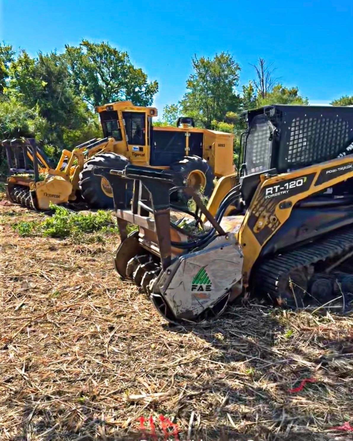 Forestry mulching, brush removal, land clearing, site prep, underbrush clearing services