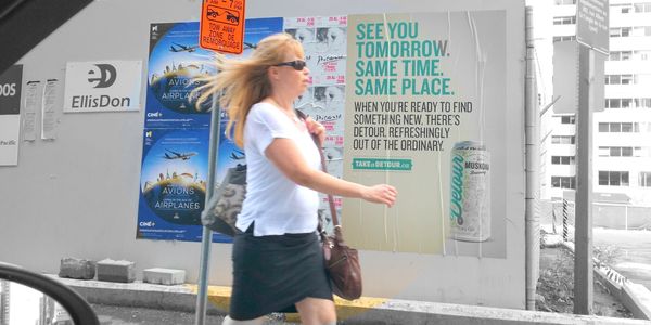 Marketing events and guerrilla postering on the street in Ottawa and Gatineau