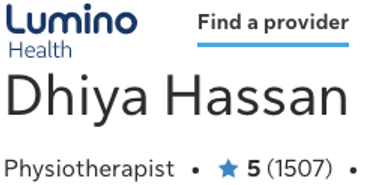 Dhiya Hassan Physiotherapist Ottawa
