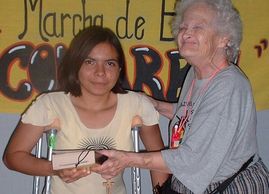 Gift of a bible in Bolivia Sunshine After Rain Ministries