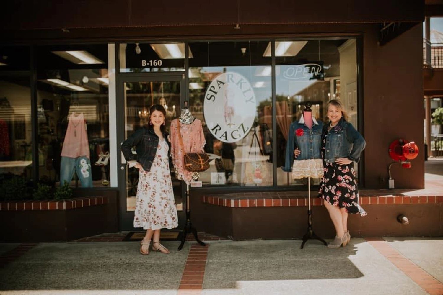 Front of Sparkly Ragz Artisan and Luxury Consignment Boutique in Benicia, California, Louis Vuitton